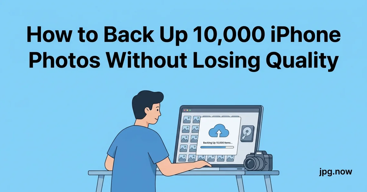 How to Back Up 10,000 iPhone Photos Without Losing Quality