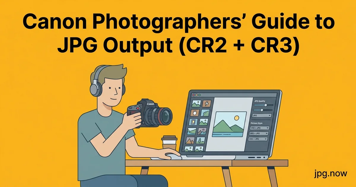 Canon Photographers' Guide to JPG Output (CR2 + CR3)