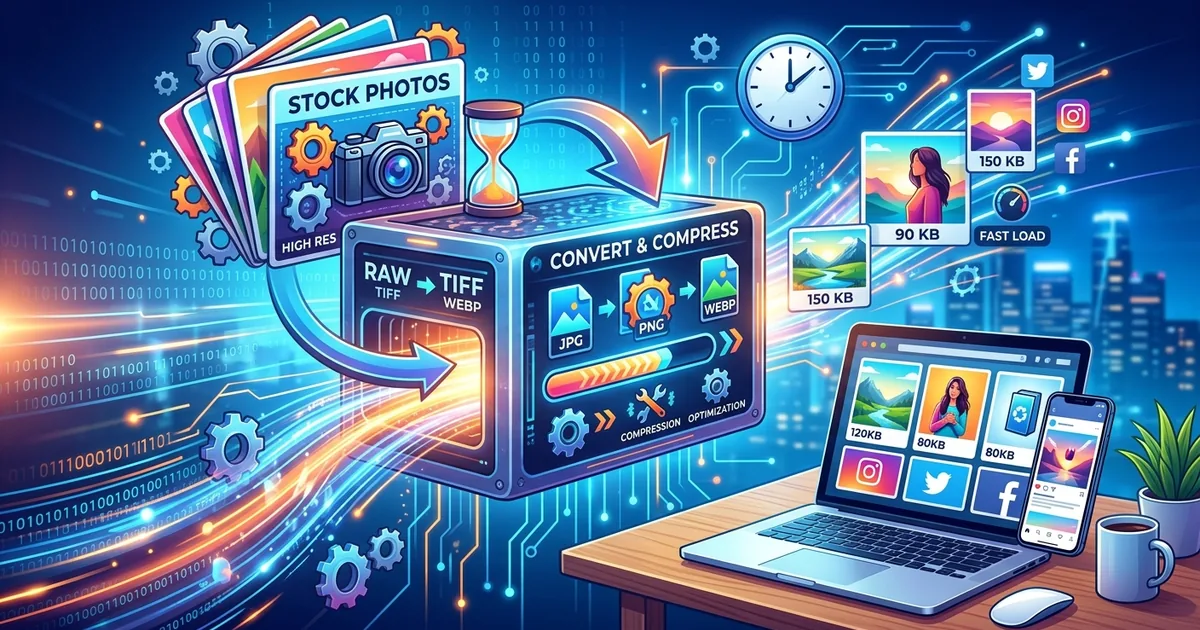 How to Convert and Compress Stock Photos for Web and Social Media