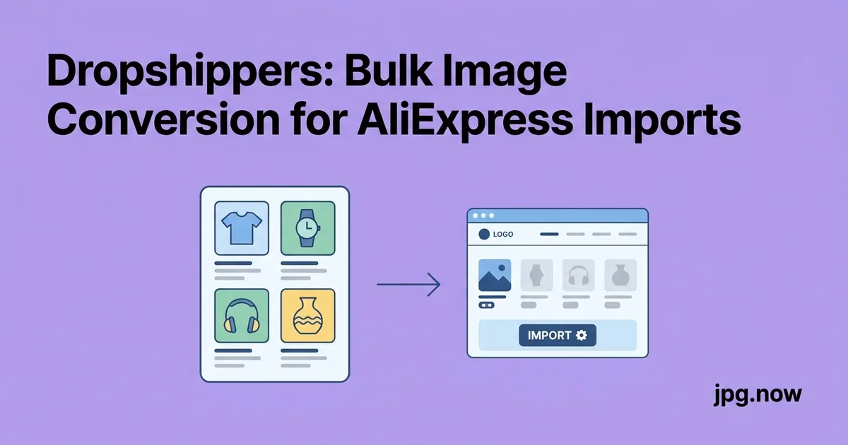 Dropshippers: Bulk Image Conversion for AliExpress Imports