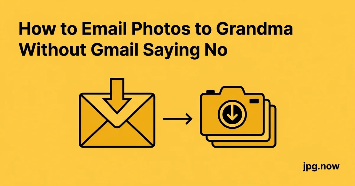 How to Email Photos to Grandma Without Gmail Saying No