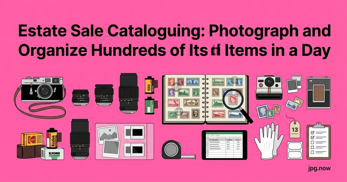 Estate Sale Cataloguing: Photograph and Organize Hundreds of Items in a Day