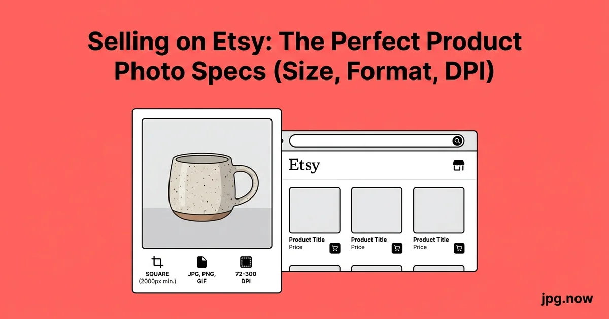 Selling on Etsy: The Perfect Product Photo Specs (Size, Format, DPI)