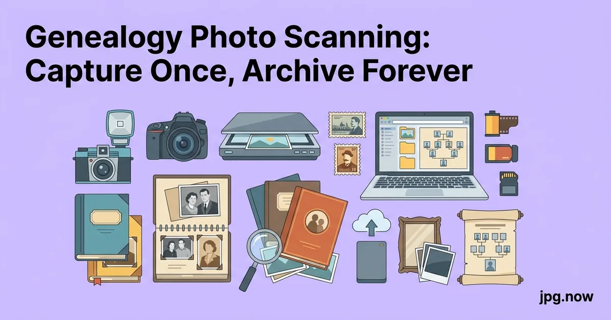 Genealogy Photo Scanning: Capture Once, Archive Forever