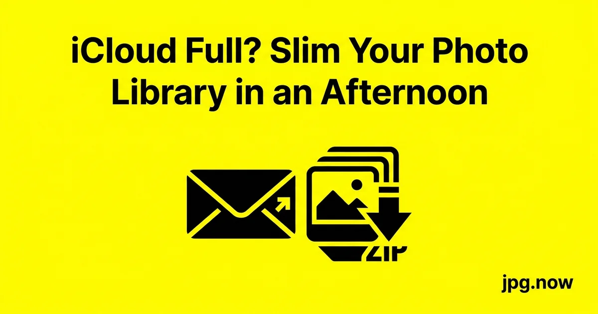 iCloud Full? Slim Your Photo Library in an Afternoon