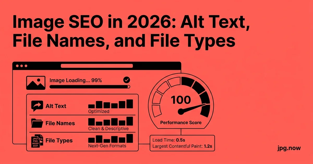 Image SEO in 2026: Alt Text, File Names, and File Types