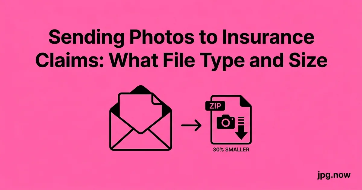 Sending Photos to Insurance Claims: What File Type and Size