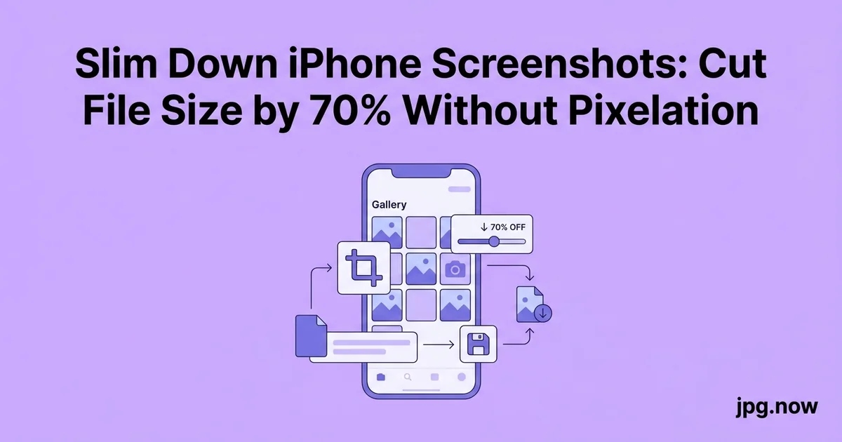 Slim Down iPhone Screenshots: Cut File Size by 70% Without Pixelation