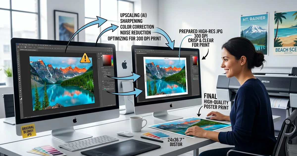 How to Prepare JPG Images for Poster Prints Without Blurry Results