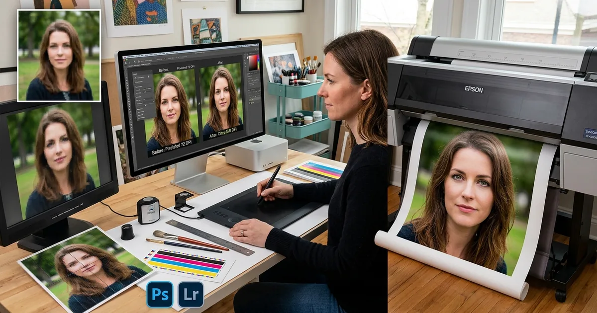 How to Prepare Low-Resolution Photos for Large Format Printing