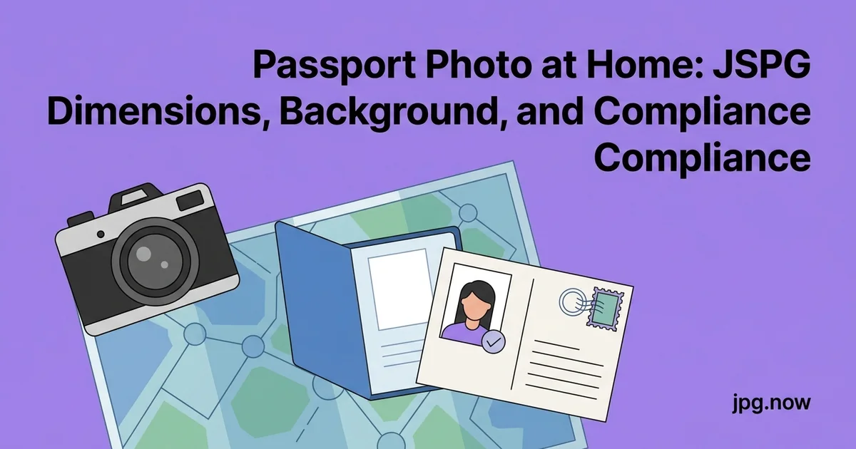 Passport Photo at Home: JPG Dimensions, Background, and Compliance