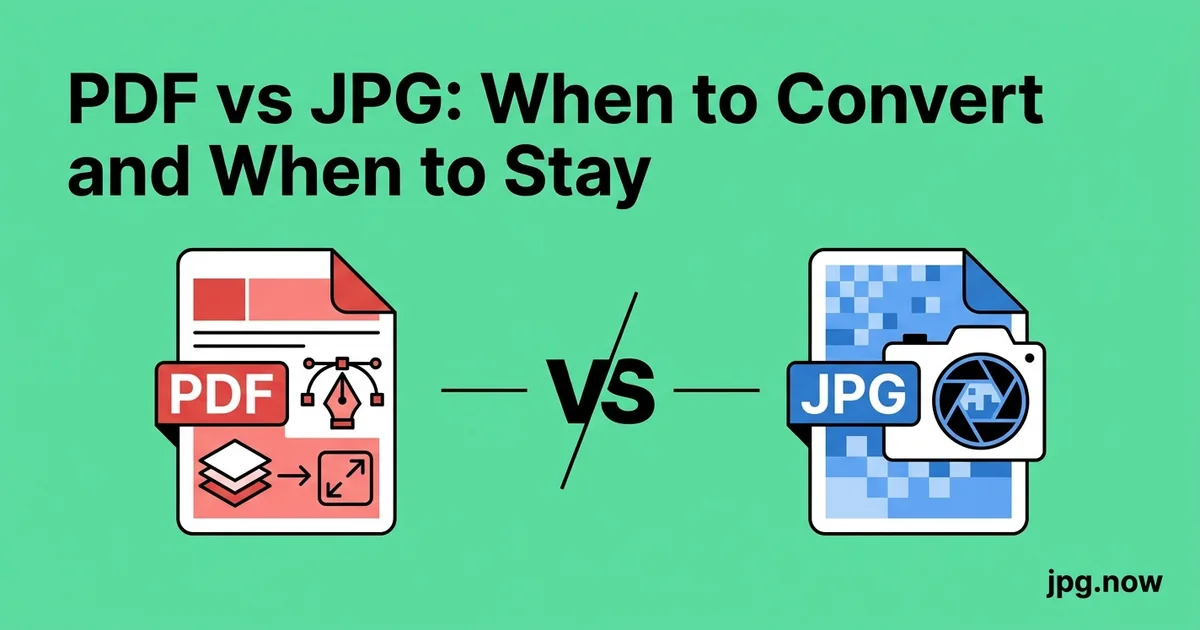 PDF vs JPG: When to Convert and When to Stay