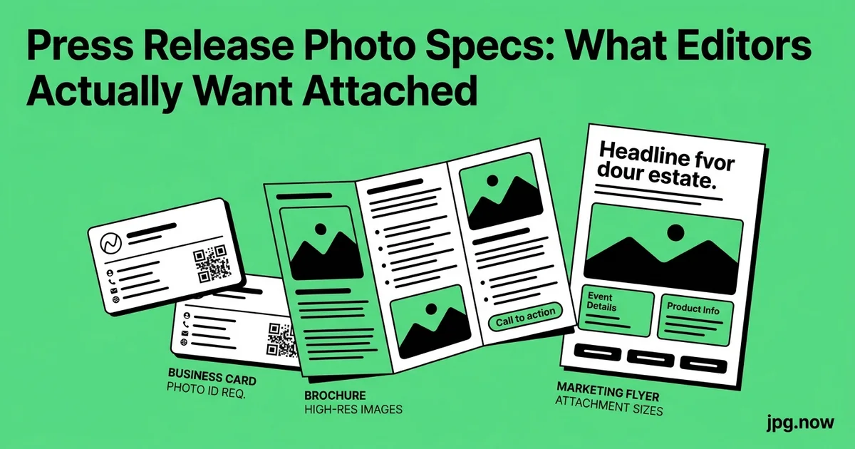 Press Release Photo Specs: What Editors Actually Want Attached