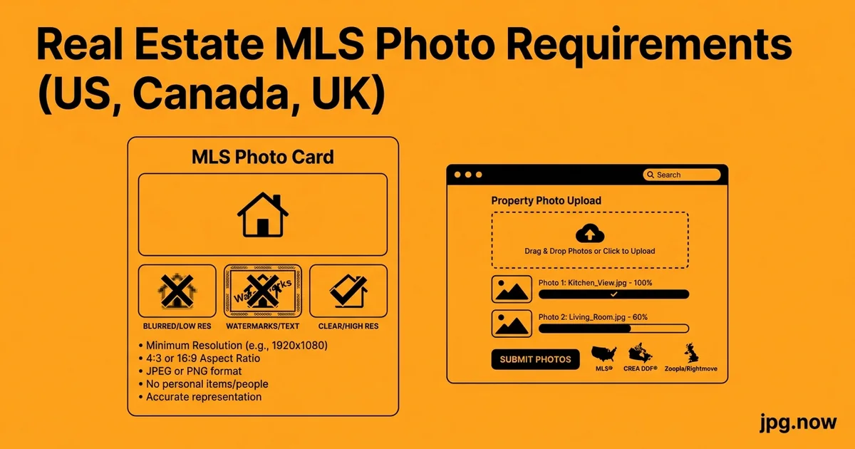 Real Estate MLS Photo Requirements (US, Canada, UK)