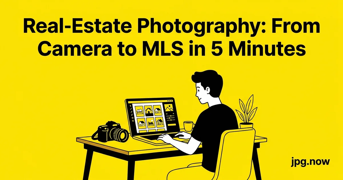 Real-Estate Photography: From Camera to MLS in 5 Minutes