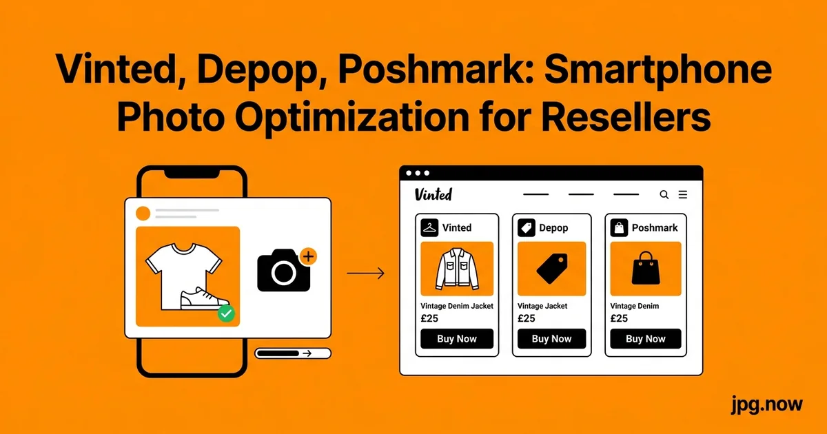 Vinted, Depop, Poshmark: Smartphone Photo Optimization for Resellers