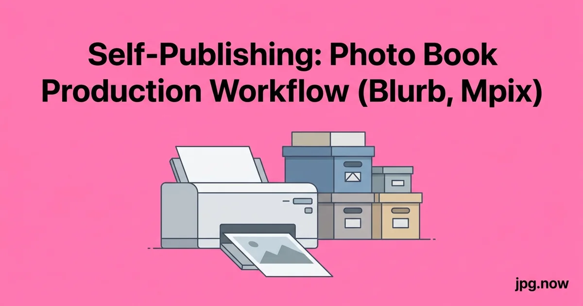 Self-Publishing: Photo Book Production Workflow (Blurb, Mpix)