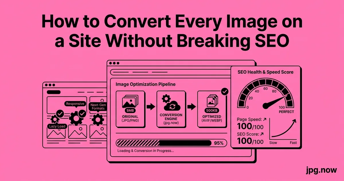 How to Convert Every Image on a Site Without Breaking SEO