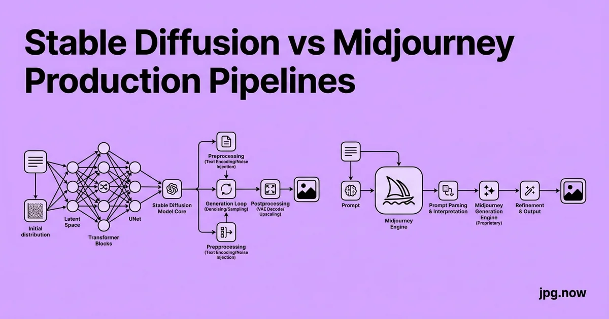 Stable Diffusion vs Midjourney Production Pipelines