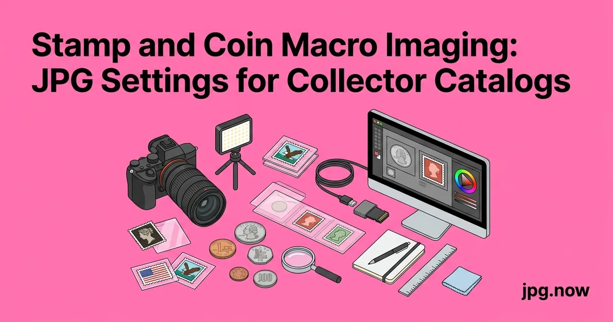 Stamp and Coin Macro Imaging: JPG Settings for Collector Catalogs
