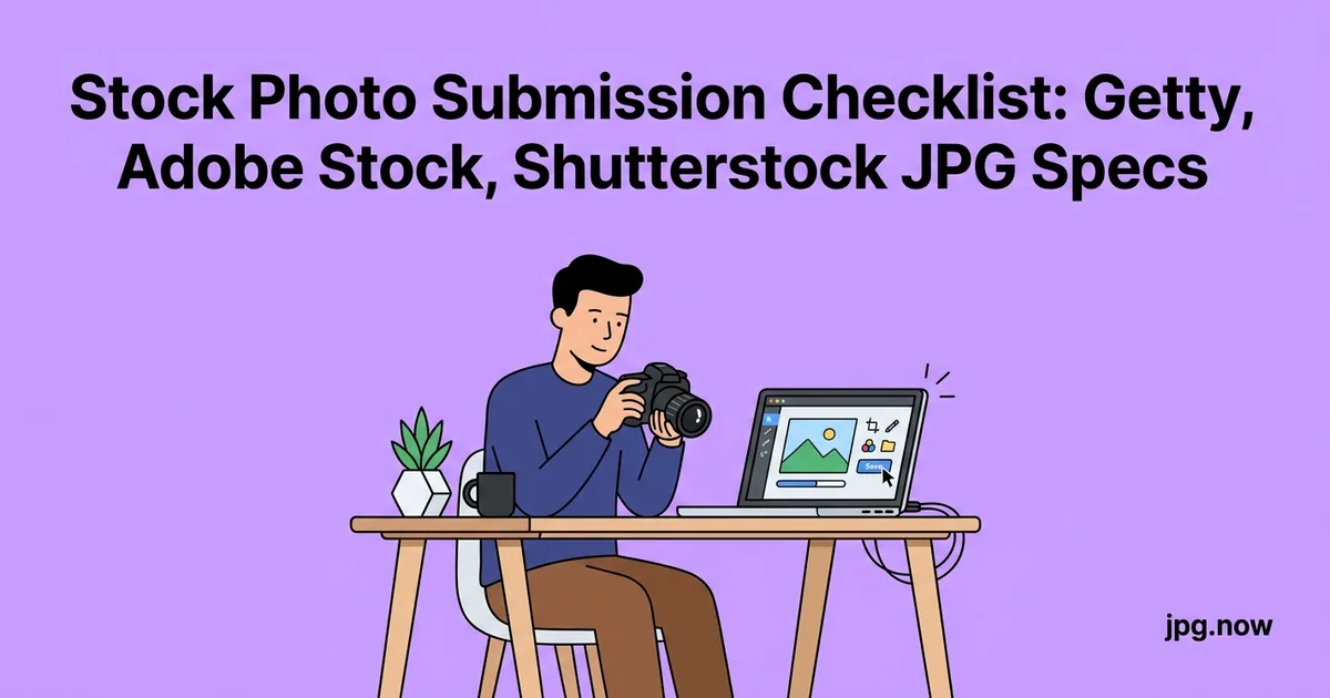 Stock Photo Submission Checklist: Getty, Adobe Stock, Shutterstock JPG Specs