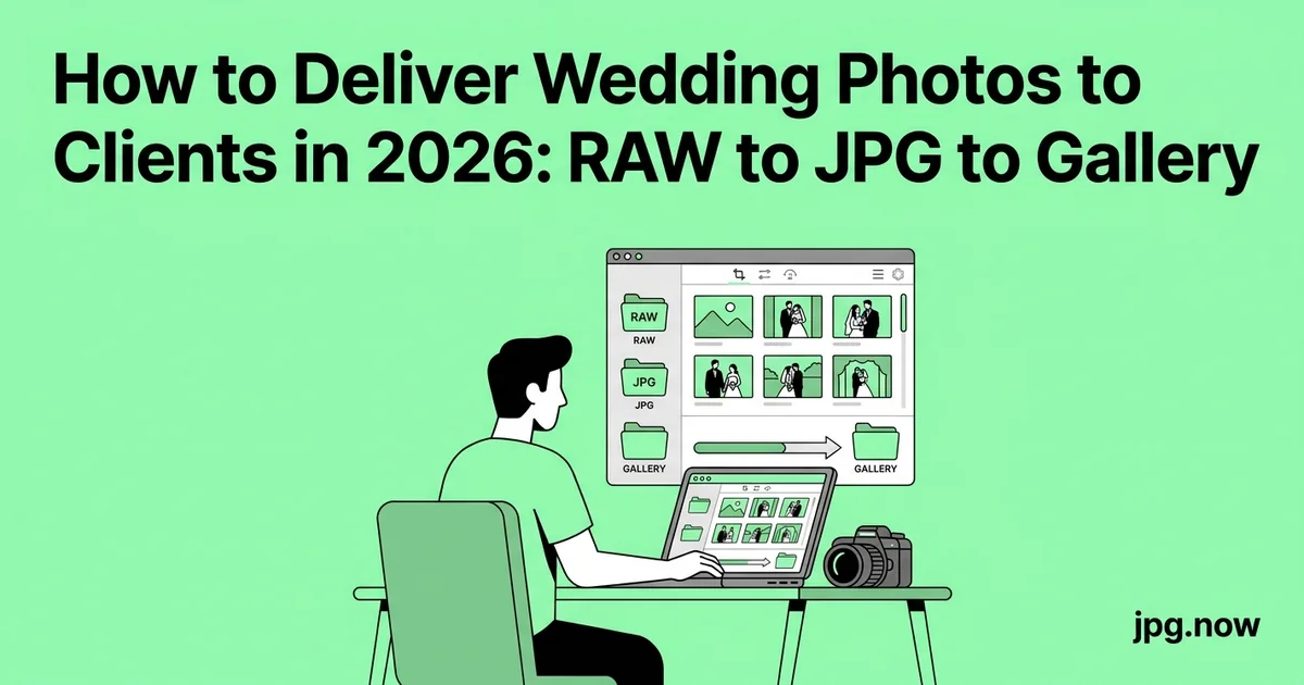 How to Deliver Wedding Photos to Clients in 2026: RAW to JPG to Gallery