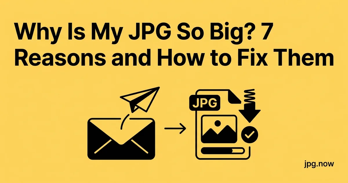 Why Is My JPG So Big? 7 Reasons and How to Fix Them