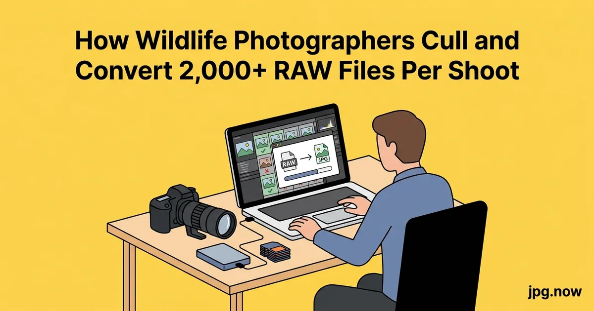 How Wildlife Photographers Cull and Convert 2,000+ RAW Files Per Shoot