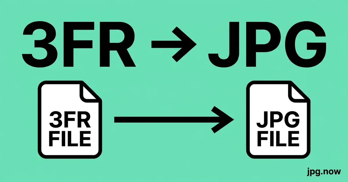 Convert 3FR to JPG Online Free