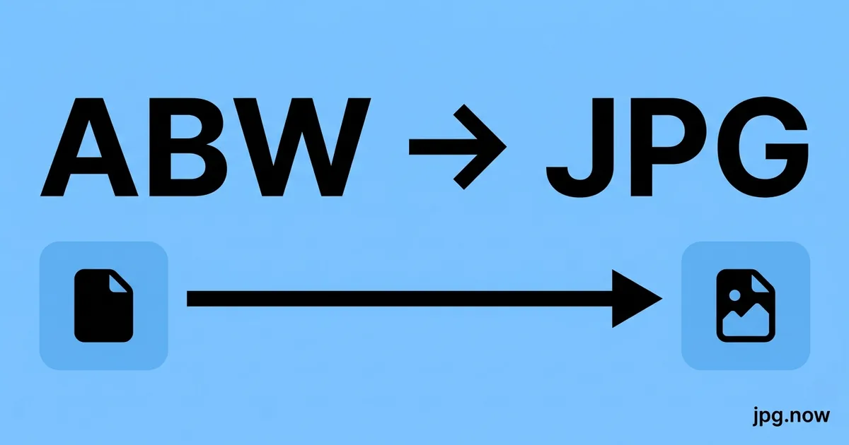 Convert ABW to JPG Online Free