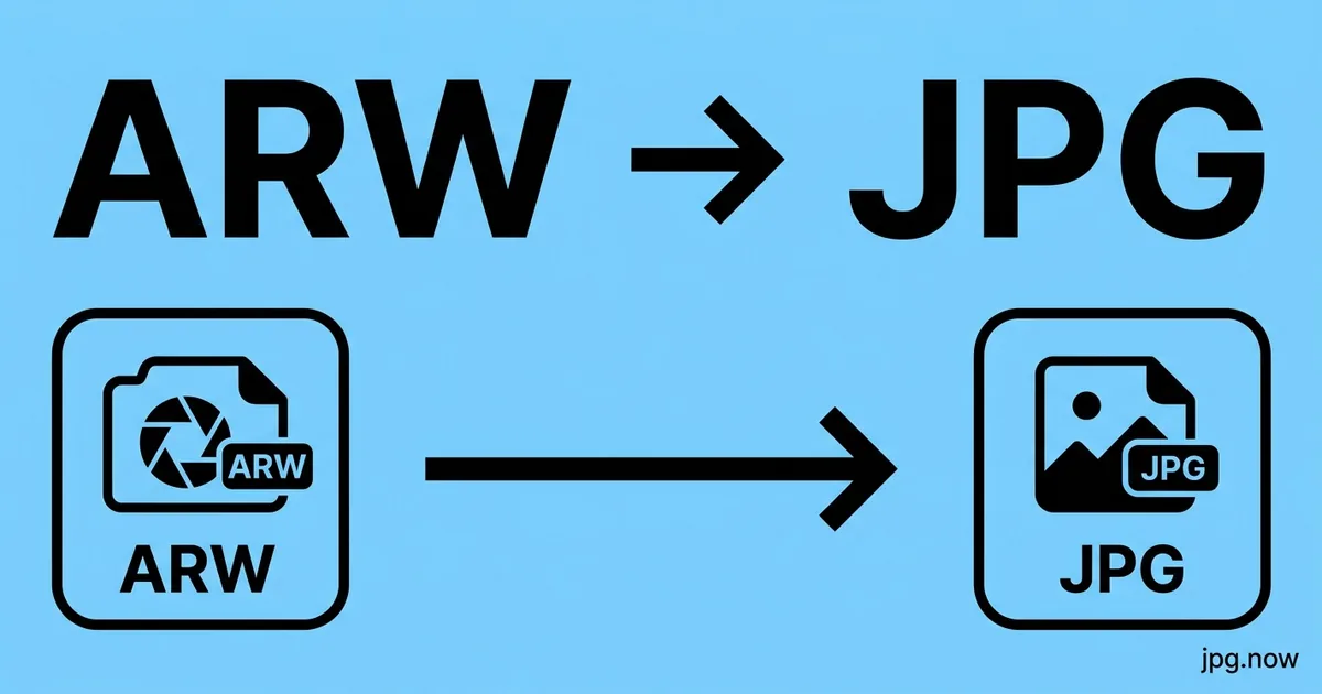 Convert ARW to JPG Online Free