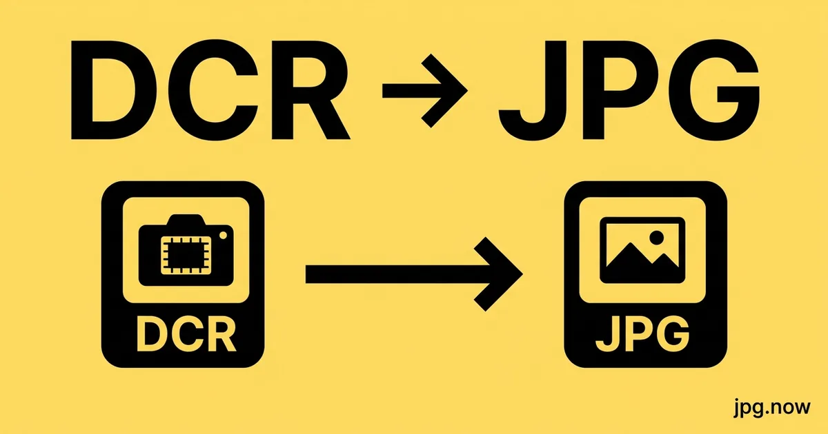 Convert DCR to JPG Online Free