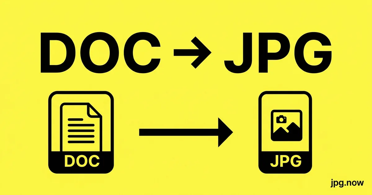 Convert DOC to JPG Online Free