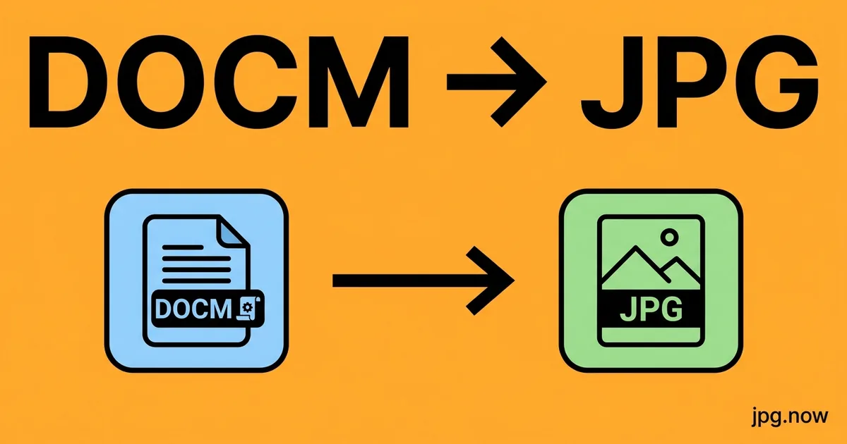 Convert DOCM to JPG Online Free