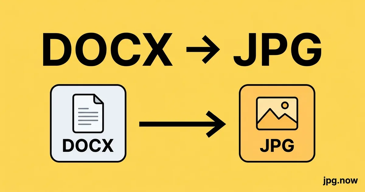 Convert DOCX to JPG Online Free