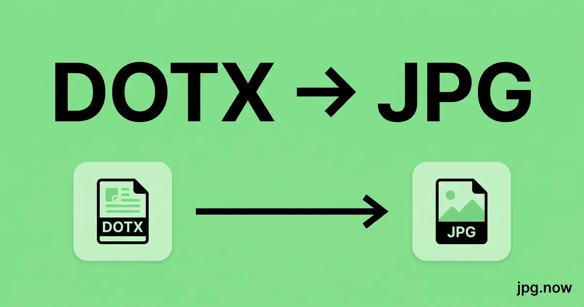 Convert DOTX to JPG Online Free