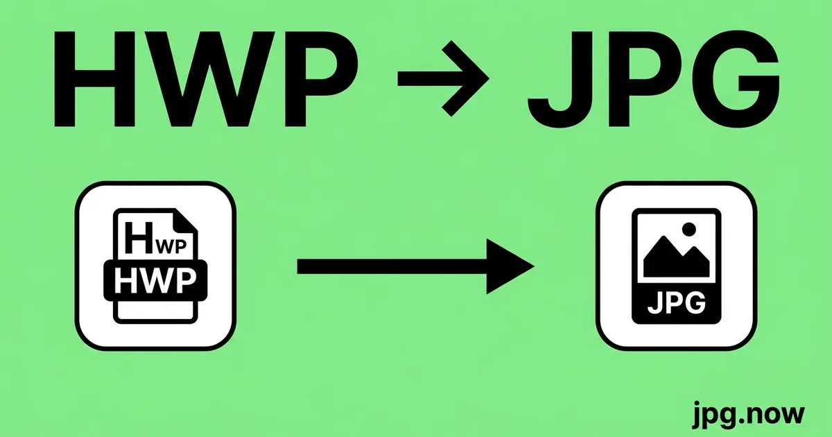 Convert HWP to JPG Online Free