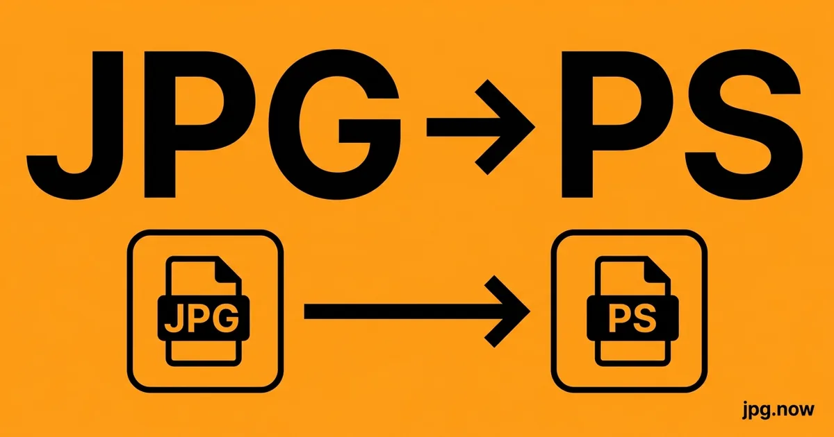 Convert JPG to PostScript (PS) Online Free