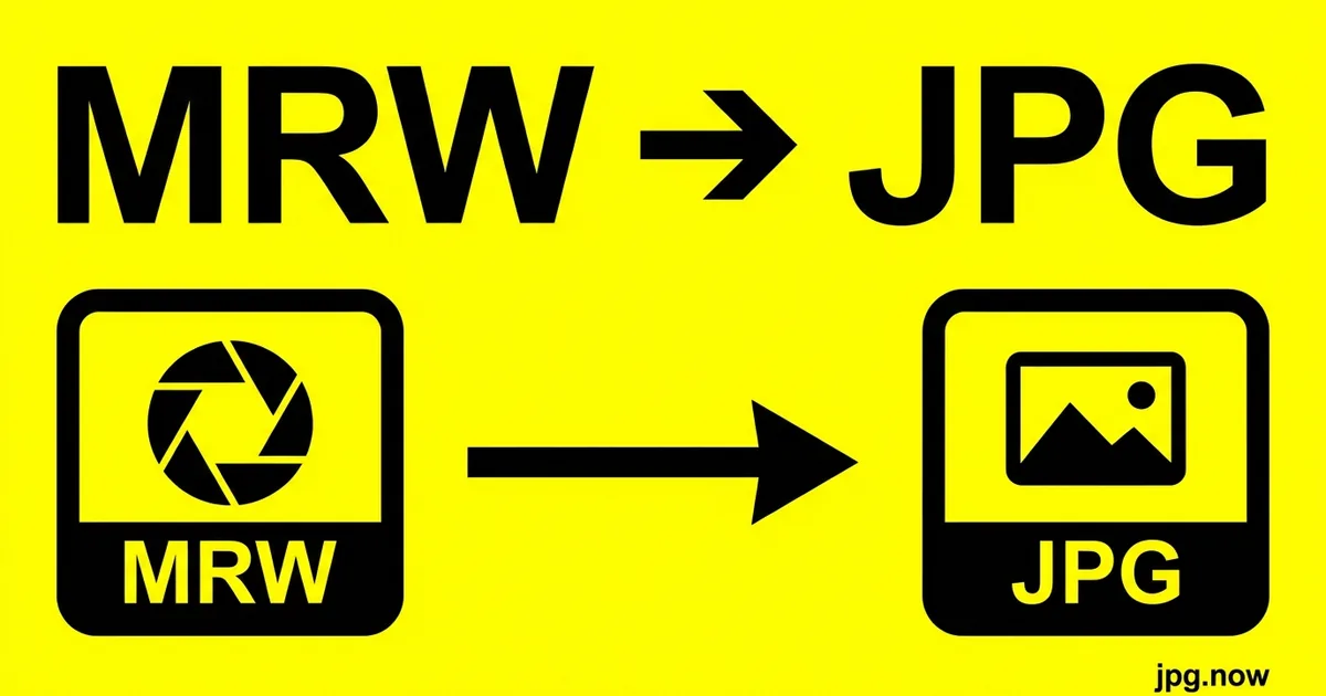 Convert MRW to JPG Online Free