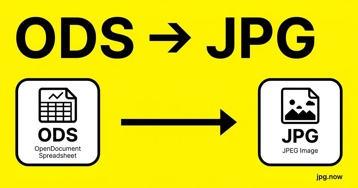 Convert ODS to JPG Online Free