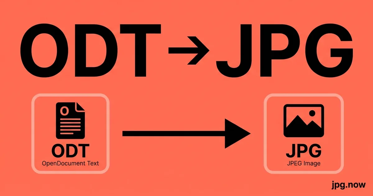 Convert ODT to JPG Online Free