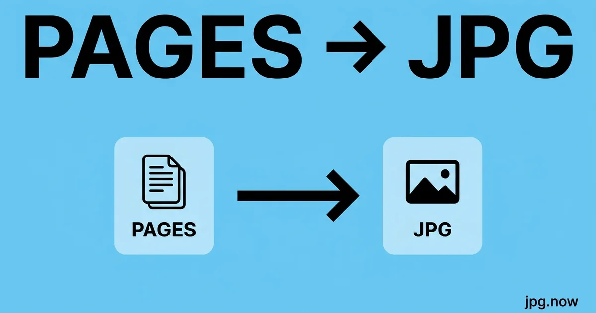 Convert Pages to JPG Online Free