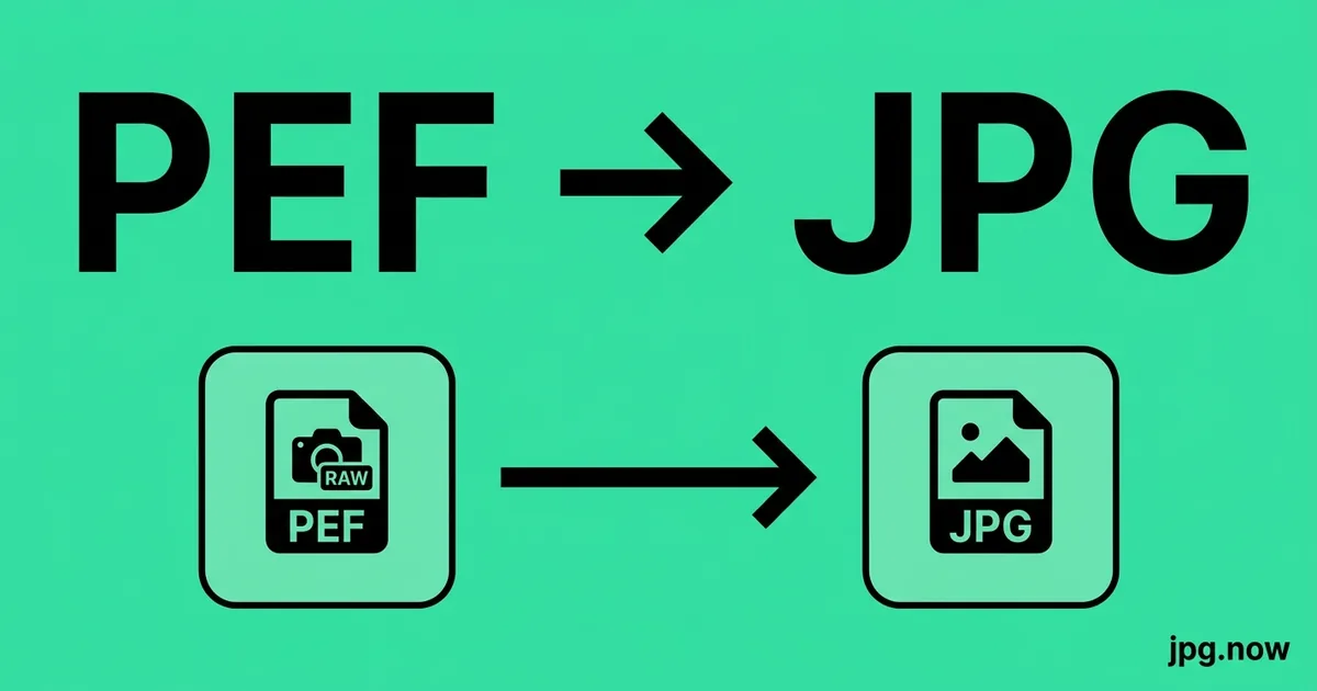 Convert PEF to JPG Online Free