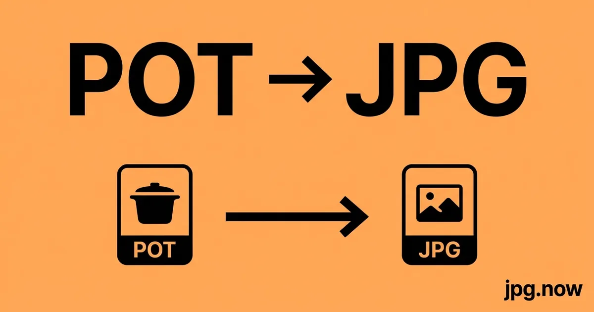 Convert POT to JPG Online Free
