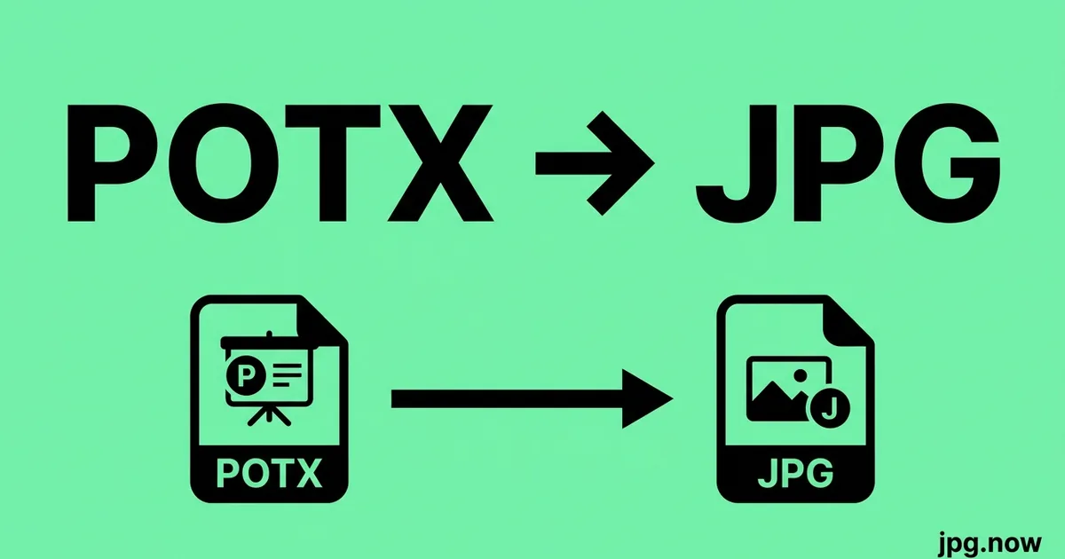 Convert POTX to JPG Online Free