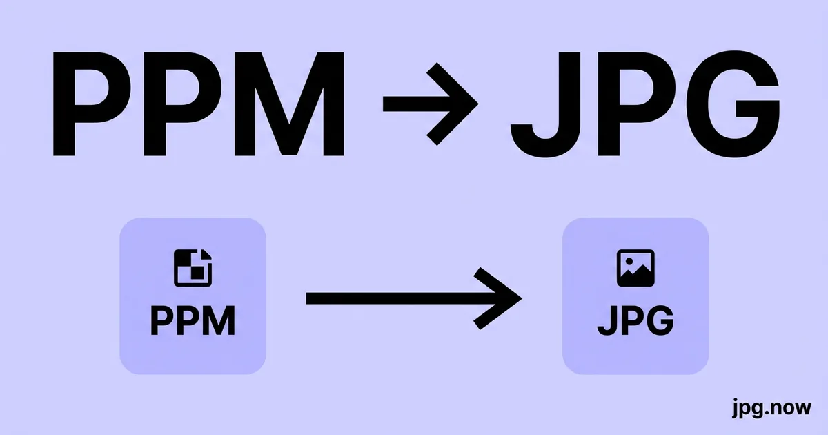 Convert PPM to JPG Online Free