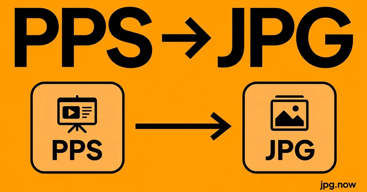 Convert PPS to JPG Online Free