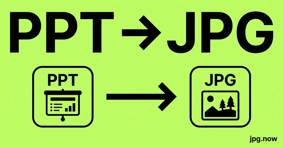 Convert PPT to JPG Online Free