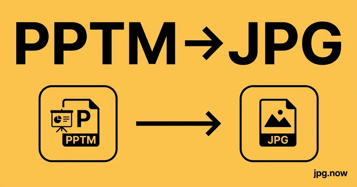 Convert PPTM to JPG Online Free