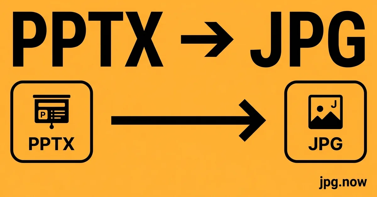 Convert PPTX to JPG Online Free